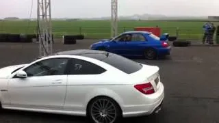 Subaru Impreza vs AMG Mercedes at Crail 2