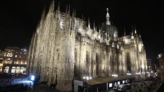 Milano, la nuova illuminazione del Duomo