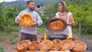 Tandoori Bread Without Oven! Life in a remote Mountain Village in Azerbaijan