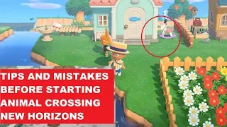 Tips and Mistakes before starting Animal Crossing ; New Horiszon