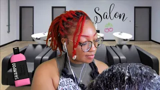 ASMR | washing your crusty dirty hair | hair salon role play | hair washing ASMR