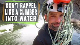 Climbing vs canyon rappelling