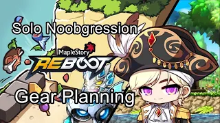 Maplestory Reboot GMS | Gear Planning (Corsair Solo Progression #9)