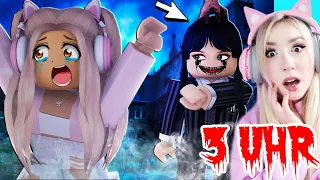 FOLGE Wednesday Addams 3 Uhr nachts niemals in den WALD & SCHULE (NOOB Roblox GOOD Ending Story)