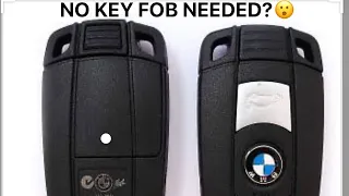 HOW TO START BMW WITHOUT KEY FOB!!