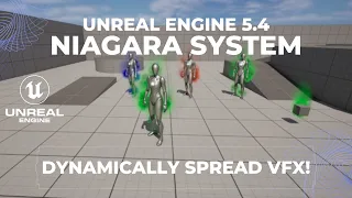 Simple Niagara Effects in Unreal Engine 5.4 Dynamically Spread VFX to Characters & Skeletal Meshes!