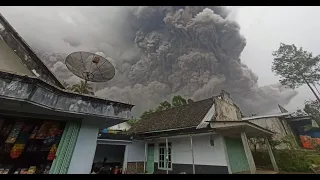 Mount Semeru volcano erupts as locals filmed fleeing from 40,000ft cloud of ash