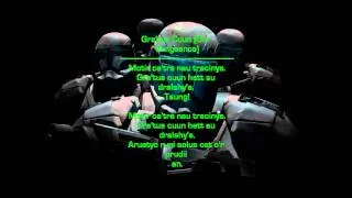 Star Wars: Republic Commando Music - Gra'tua Cuun w/ Ancient Mandalorian Lyrics (Check description!)