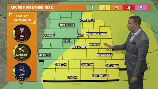 Iowa weather update: Scattered strong to severe storms are possible Friday afternoon and evening