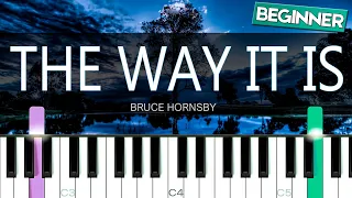 The Way It Is [Easy Piano Tutorial] | SHEET MUSIC + MIDI 🔥