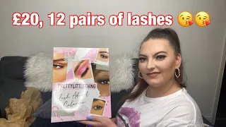 PRETTY LITTLE THING 12 DAYS OF LASHES ADVENT CALENDAR/ £20 worth £52 for 12 pairs of lashes