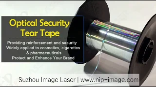 Anti-counterfeit Holographic Tear Tape, easy open