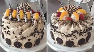 2 maneras de como decorar pasteles con galletas OREO | Como decorar tortas con galletas OREO