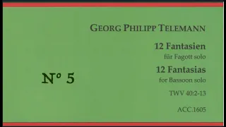 Telemann, Georg Philipp: Fantasia N° 5