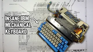 The IBM 029 keypunch mechanical keyboard: insanely complicated!