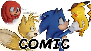 Sonic Tails Knuckles Conocen a Pikachu (Meet Pikachu) Comic + Comic Extra