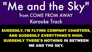 "Me and the Sky" from Come from Away - Karaoke Track with Lyrics on Screen