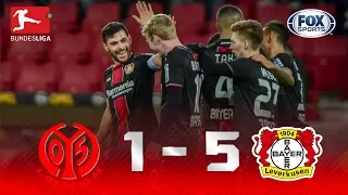 Mainz 05 - Bayer 04 Leverkusen [1-5] | GOLES | Jornada 21 | Bundesliga