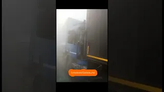ДТП с тремя фурами в "паровозике" из-за плохой видимости на трассе Тюмень  - Омск, 14.09.2022