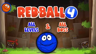 Red Ball 4 | Blue Basket Ball with All Levels | All Boss | Full Gameplay