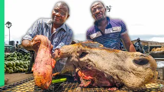 ILLEGAL Street Food in Africa’s Busiest Market!! (We ate it anyways)