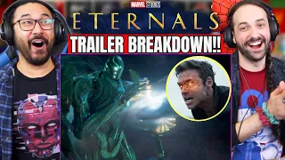 ETERNALS TRAILER BREAKDOWN & EASTER EGGS REACTION! Celestials Avengers Endgame Connection Explained