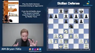 Queen's Gambit Beth Harmon vs Dragon Sicilian