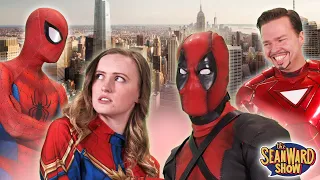 AVENGERS - Deadpool Gets A Date with Captain Marvel - Epic Parody! The Sean Ward Show