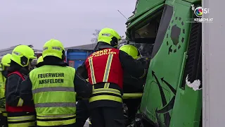 Schwerer LKW Unfall auf der A1 bei Linz verursacht massive Verkehrsbehinderungen