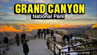 Grand Canyon National Park Walking Tour. Sunset View, 2024 🇺🇸 Arizona, Travel Guide, 4K HDR