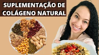 SUPLEMENTAÇÃO DE COLÁGENO NATURAL | Melhores ALIMENTOS VEGETAIS para aumentar produção colágeno