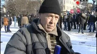 26.01.14 - Нападение на евромайдан. Оператору АТН повредили камеру