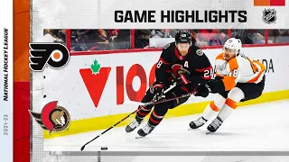 Flyers @ Senators 3/18 | NHL Highlights 2022