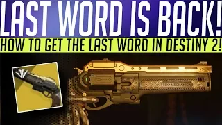 Destiny 2 // How To Get THE LAST WORD! Quest Guide, Easy Medals & Final Mission Tips!