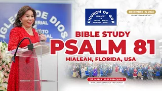 Bible Study: Psalm 81 – Sister Maria Luisa Piraquive (December 22, 2023)