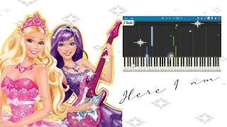 Here I am - Barbie as the Princess and the Popstar (Piano Cover /Tutorial)
