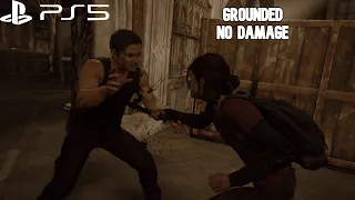 Ellie Vs Abby - The Last of Us Part 2 Remastered Grounded PS5 ( NO DAMAGE ) 60fps .