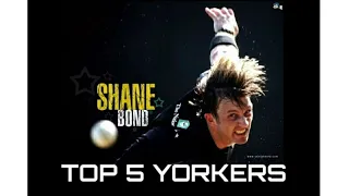 Top 5 best Yorkers of Shane Bond || NZ best fast bowler ||