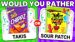 🌶️🍋 Would You Rather...? Spicy VS Sour JUNK FOOD Edition 🌶️🍋