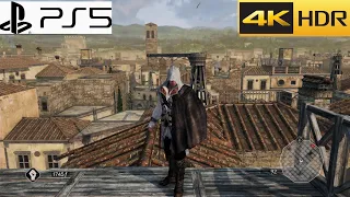 Assassin's Creed 2 remastered (PS5) stealth and combat gameplay 4K-6OFPS