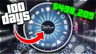 I Spun The Lucky Wheel 100 DAYS IN A ROW... Here's What Happened! - GTA Online Wheelspin