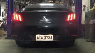 2015 Peugeot 508 catback exhaust system with air intake system