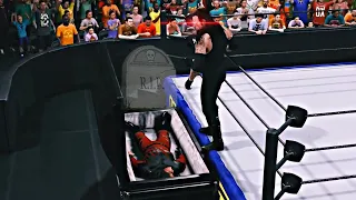 Masked Kane vs Ministry Undertaker - Casket Match at WrestleMania | WWE 2K24 #28