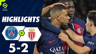 PARIS SAINT-GERMAIN - AS MONACO 5-2 Résumé | PSG - ASM | PARIS SG - MONACO | Ligue 1 - 2023-24