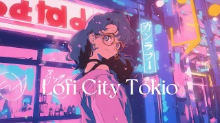 Neon City Pop / Synthwave / Lofi hiphop / Chill Music / work&relax&study / Stress relief [作業用 勉強用]