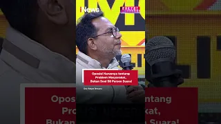 Oposisi Harusnya tentang Problem Masyarakat, Bukan Soal 58 Persen Suara!