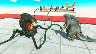 1vs1 Godzilla 2014 vs Kaiju Monster / Epic battles in the Arena - Animal Revolt Battle Simulator