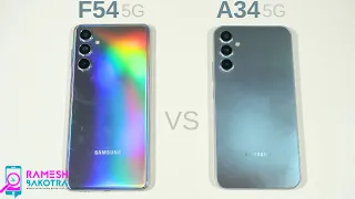 Samsung Galaxy F54 5G vs Galaxy A34 5G SpeedTest and Camera Comparison