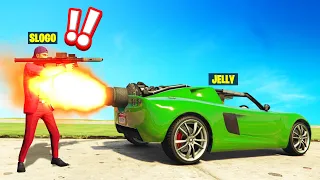 TROLLING MY FRIEND With A ROCKET CAR In GTA 5!