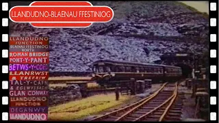 Llandudno – Blaenau Ffestiniog CONWAY VALLEY DMU railway ride 1961